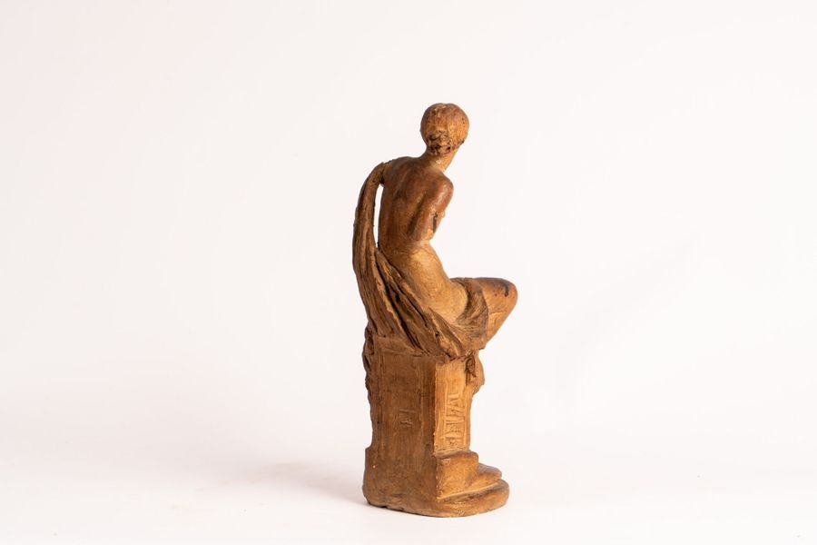 Artwork by Jean Gustave Saint-jean, St. J., Made of pedestal
terracotta