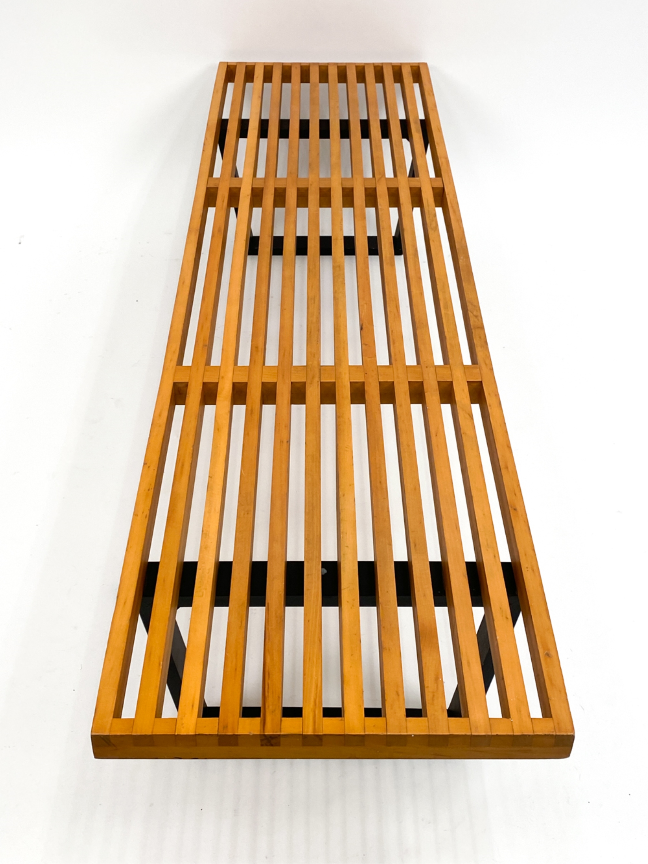 George Nelson | GEORGE NELSON MID-CENTURY STYLE SLAT BENCH | MutualArt