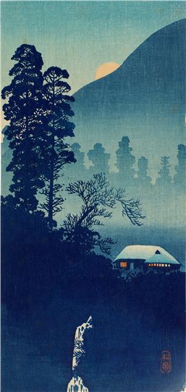 Four woodblock prints by Takahashi Shōtei, circa 1920