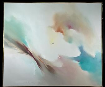 ABSTRACT OIL ON CANVAS BY DAVID GRANT ROTH - David Grant Roth