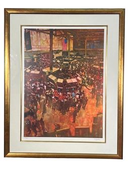 B.FUCHS WALL STREET COLOR LITHO ED. #340/400 - B. Fuchs