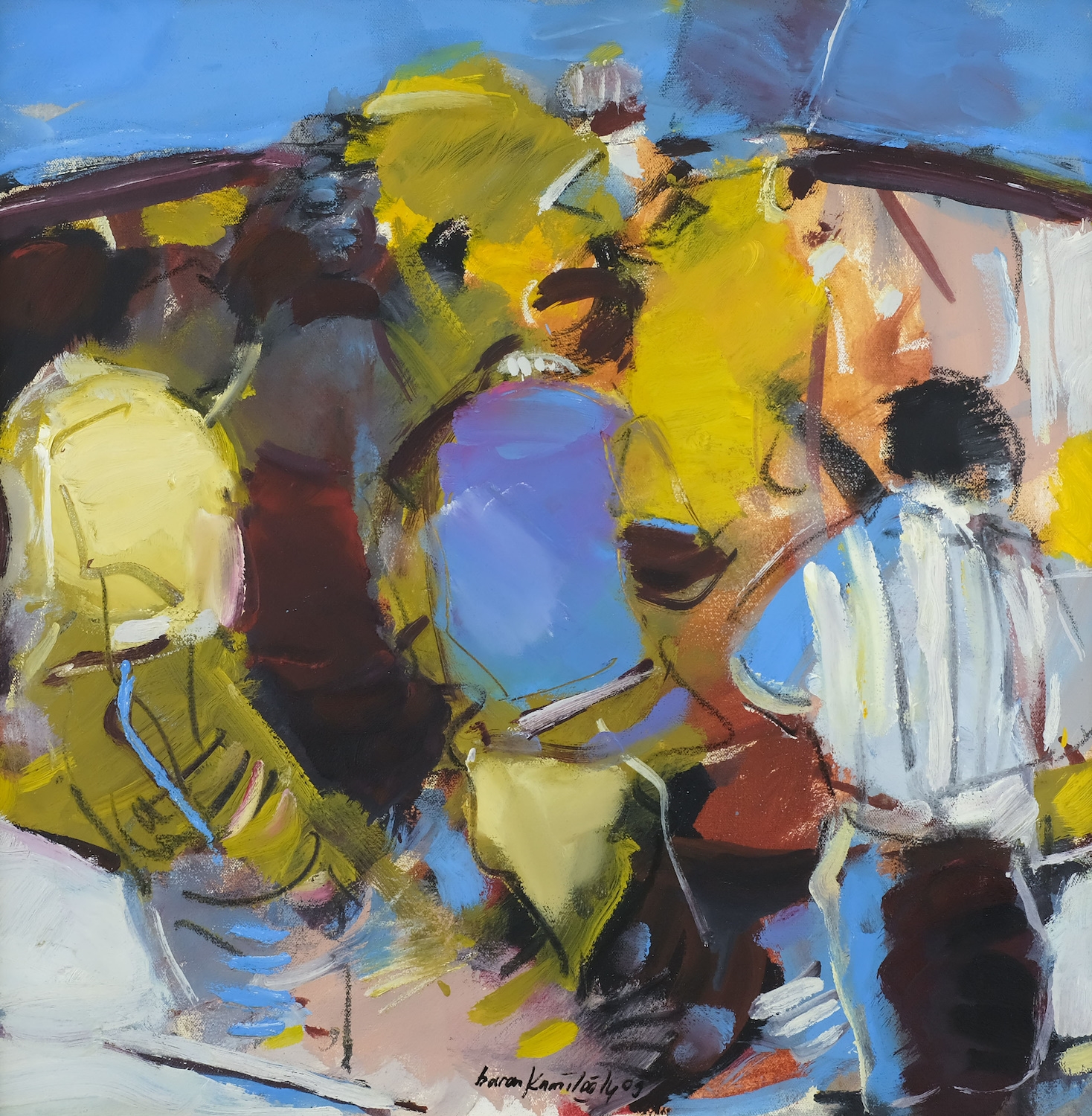 Artwork by Baran Kamiloğlu, Untitled, Made of oil on canvas