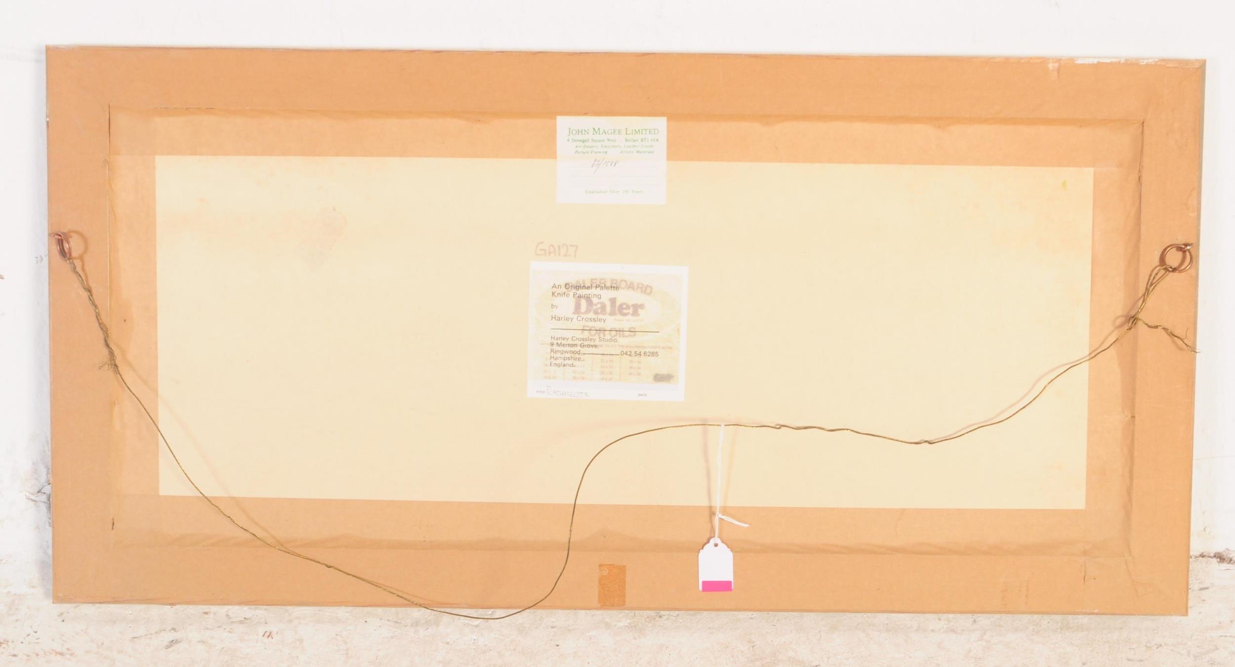 Harley Crossley HARLEY CROSSLEY PALETTE KNIFE OIL ON BOARD PAINTING