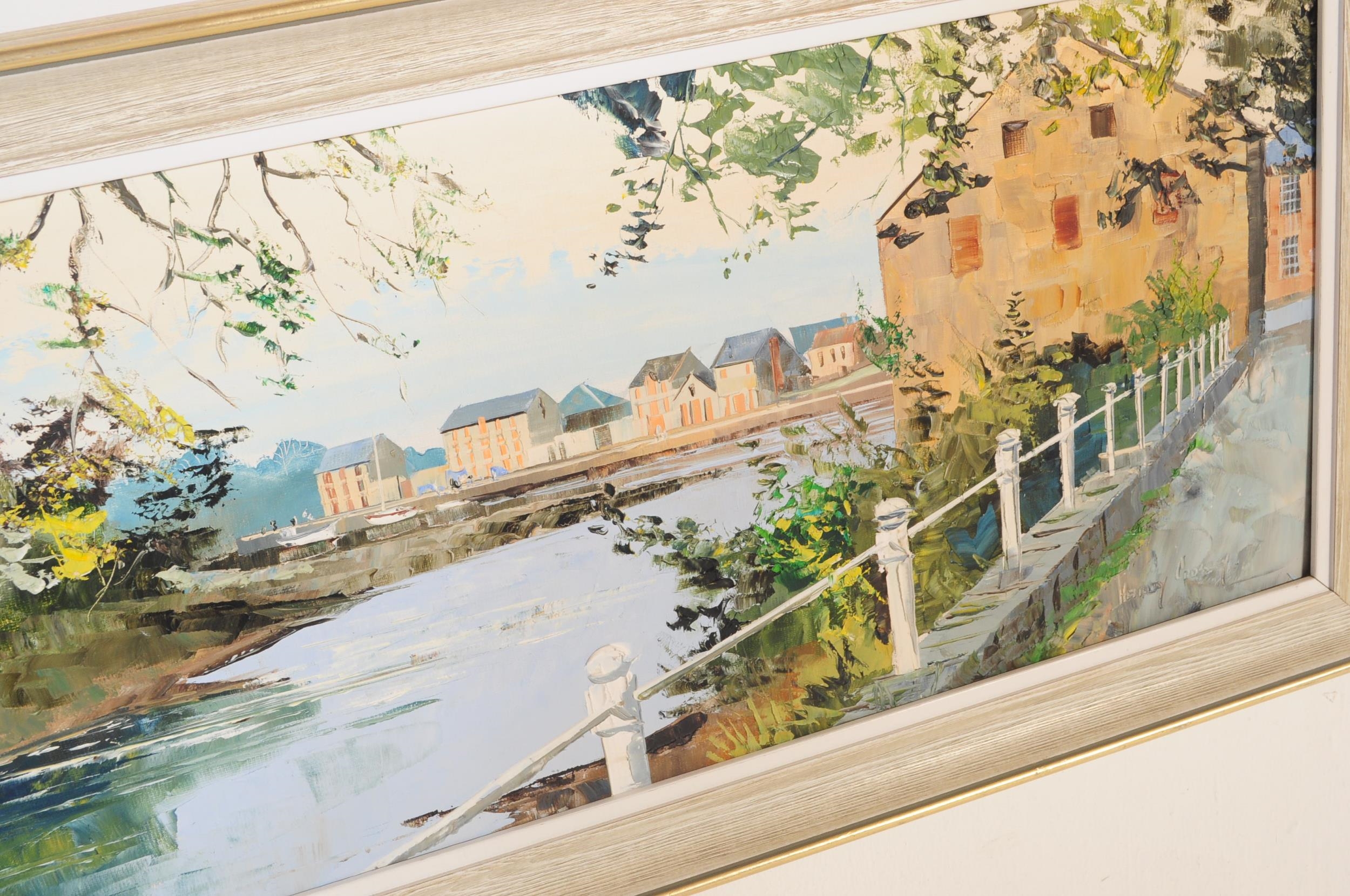 Harley Crossley HARLEY CROSSLEY PALETTE KNIFE OIL ON BOARD PAINTING