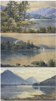 Coniston' and 'Slopes of Skiddaw from Bassenthwaite - Mary Backhouse Bigland
