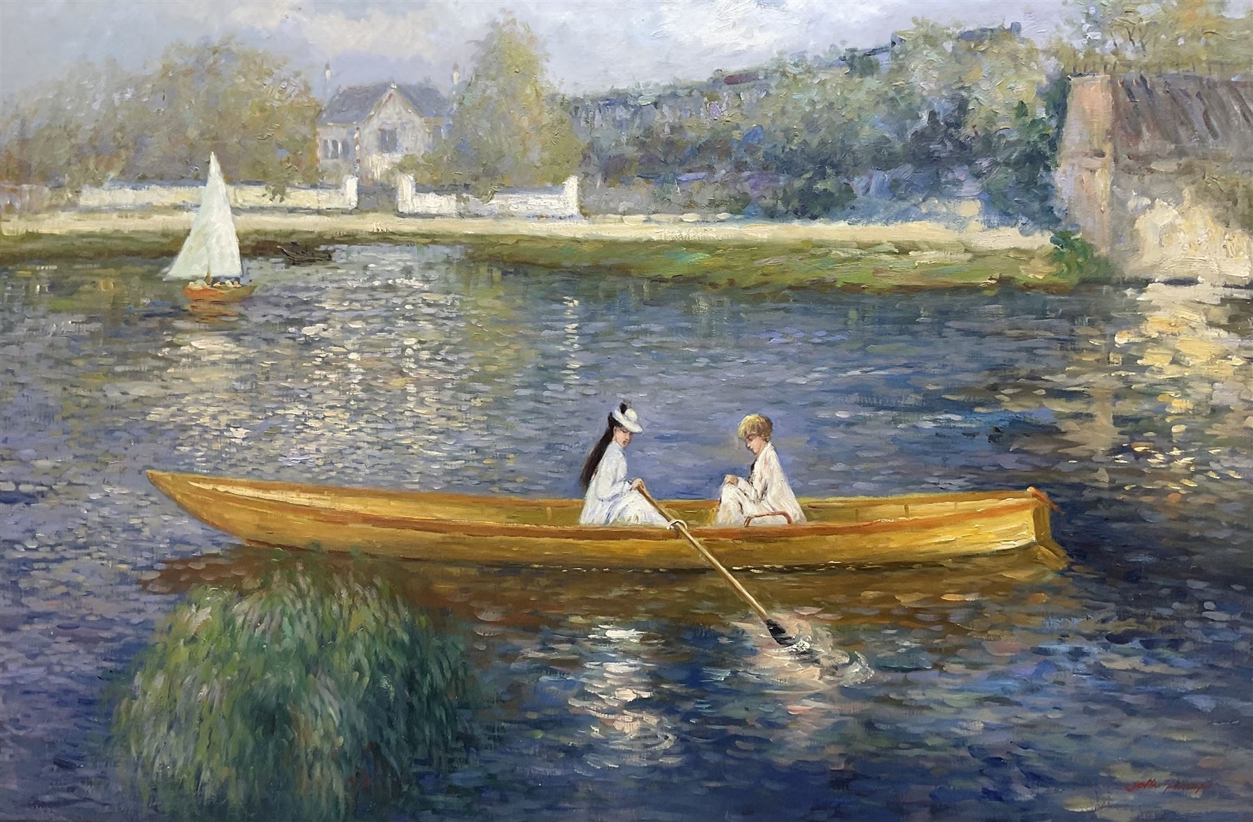 The Skiff (La Yole) by Pierre-Auguste Renoir