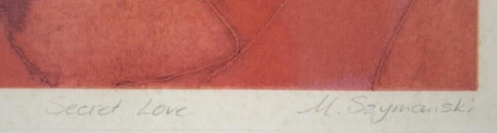 Artwork by Madeleine Szymanski, Mountain Ranges, Made of coloured etching