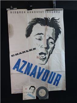 Charles AZNAVOUR : Réunion comprenant : - Jouineau Bourouge - Charles Aznavour