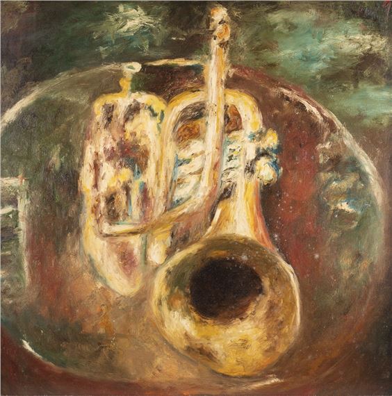 Lui Rummler | TRUMPET ON SILVER TRAY (1992) | MutualArt