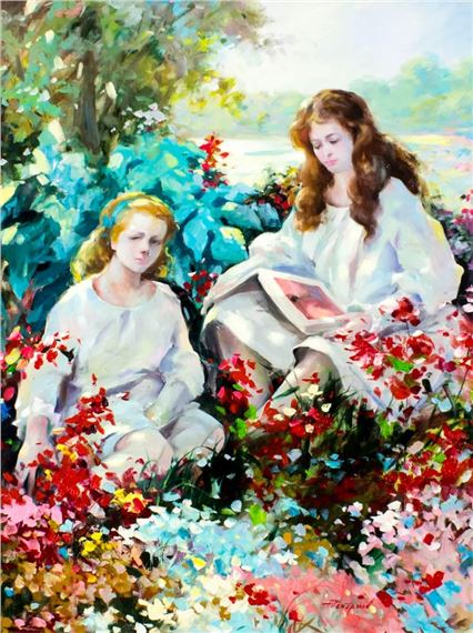 Tim Benjamin | Reading the Book | MutualArt