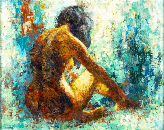 Nude - Quiet Times by Frank Cardozo Nicholas