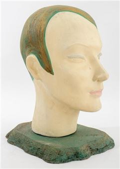 Ted Wiedhaas Art Deco Display Bust Sculpture - Ted Weidhaas