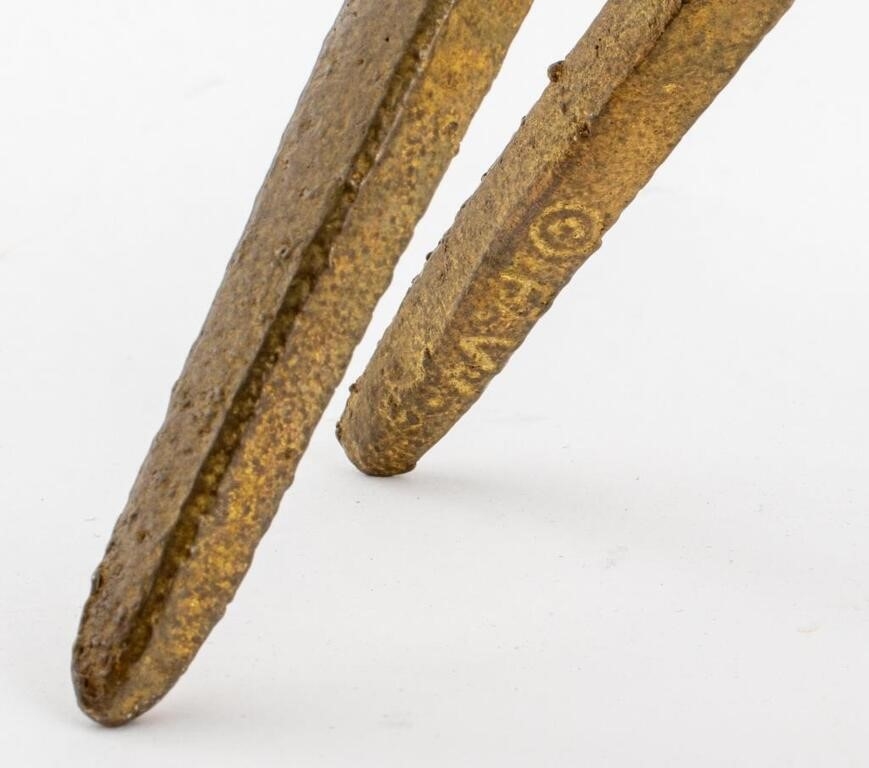 Artwork by Frederick Weinberg, Frederic Weinberg Modernist Gazelle Sculpture, Made of brass sculpture