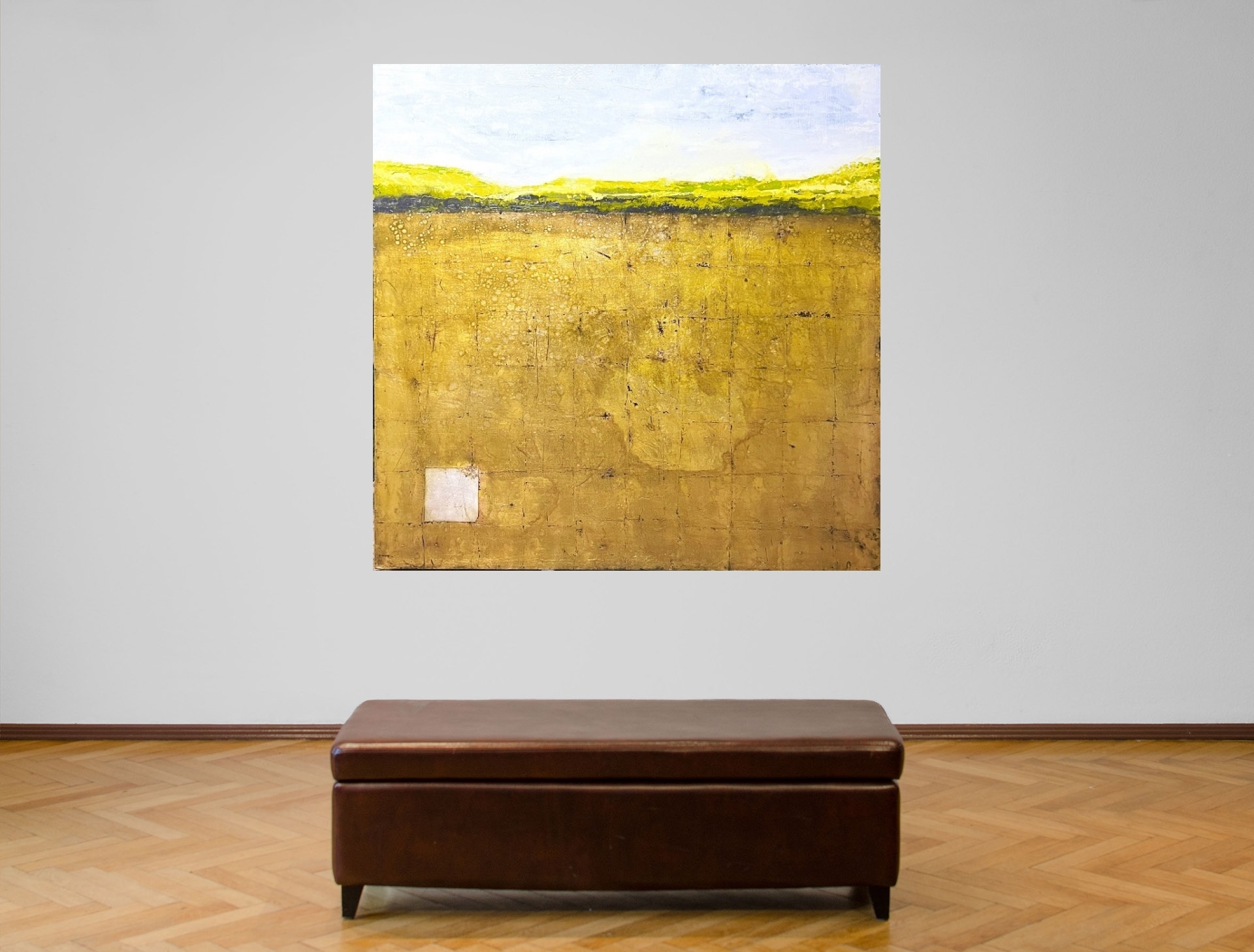 Artwork by Mareks Gureckis, "Spring", Made of canvas/oil/metal