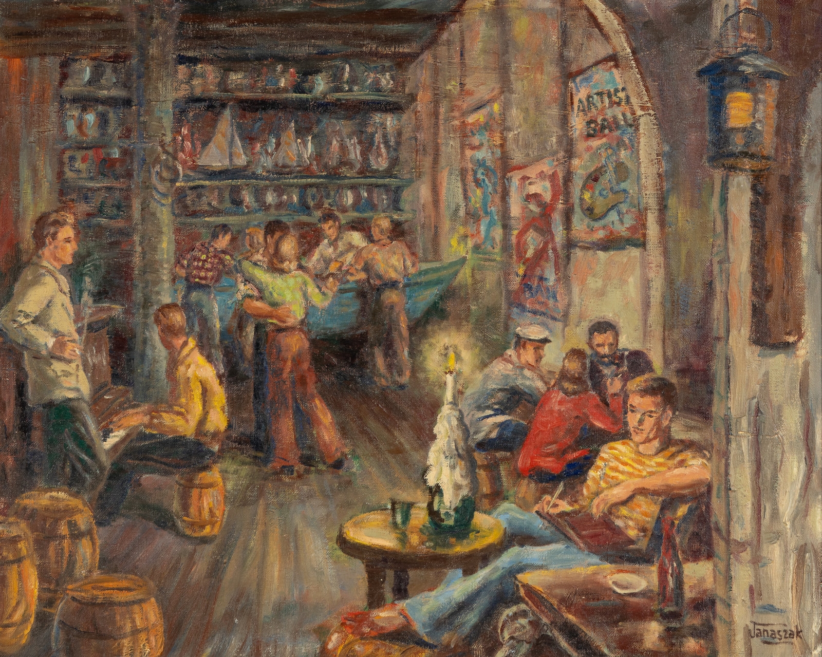 Helen Janaszak | Untitled (Artist’s Bar) (1944) | MutualArt