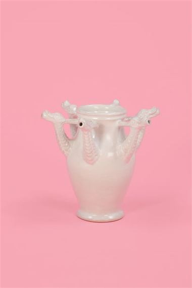 Drago bianco vase - Marzia Cerio