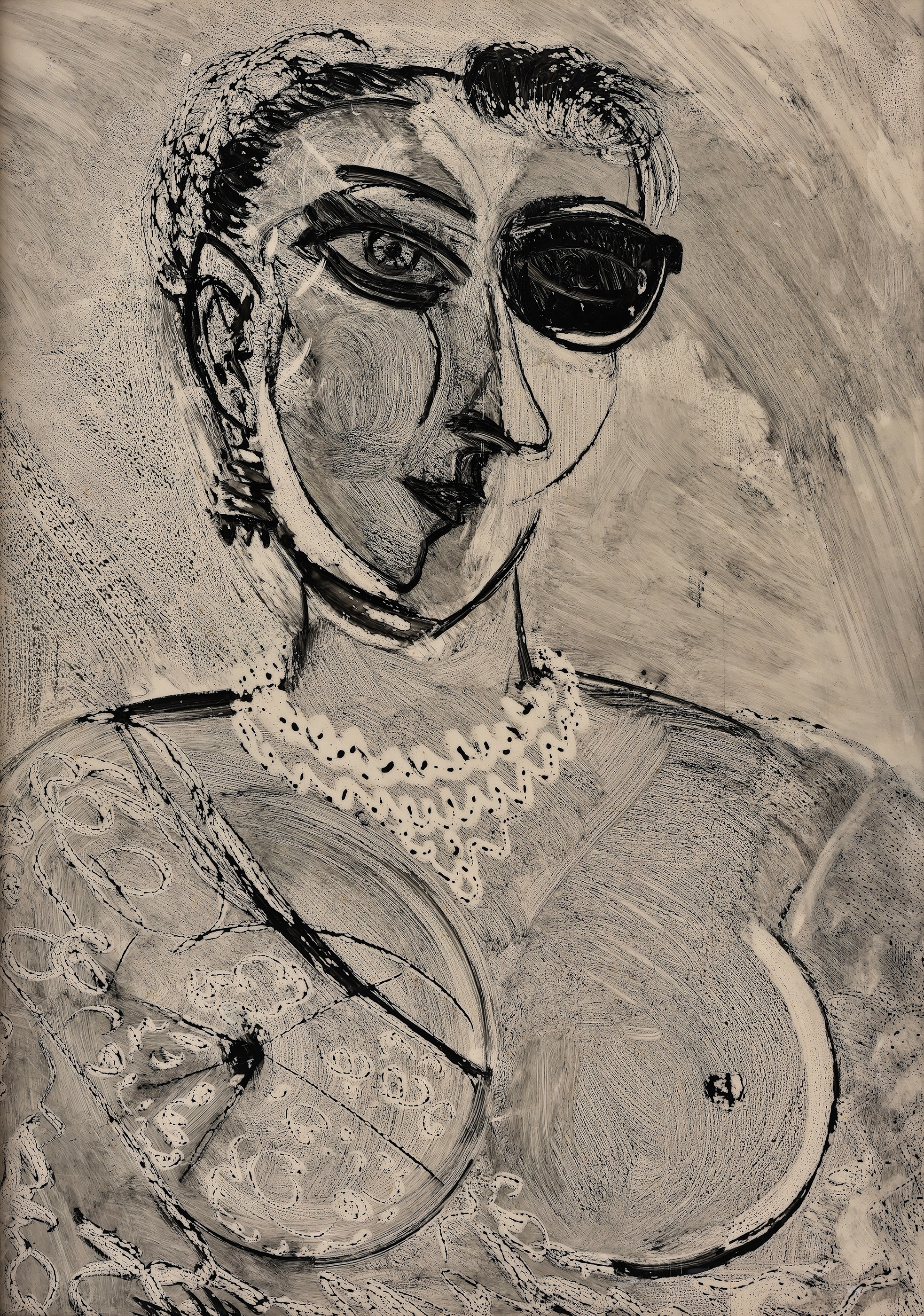 Artwork by D. L. N. Reddy, Untitled, Made of painting on acrylic