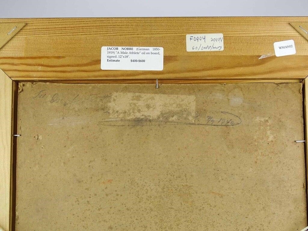 Artwork by Jacob Nöbbe, Jacob Nobbe (Denmark 1850-1919), Made of oil on board