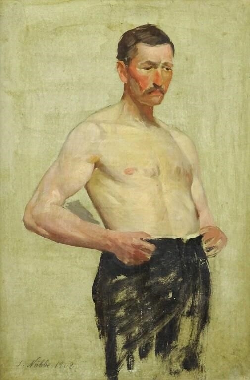 Artwork by Jacob Nöbbe, Jacob Nobbe (Denmark 1850-1919), Made of oil on board