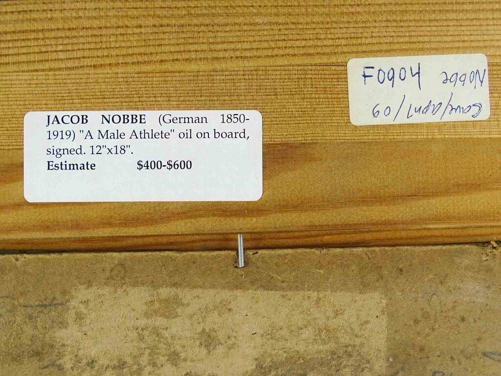 Artwork by Jacob Nöbbe, Jacob Nobbe (Denmark 1850-1919), Made of oil on board