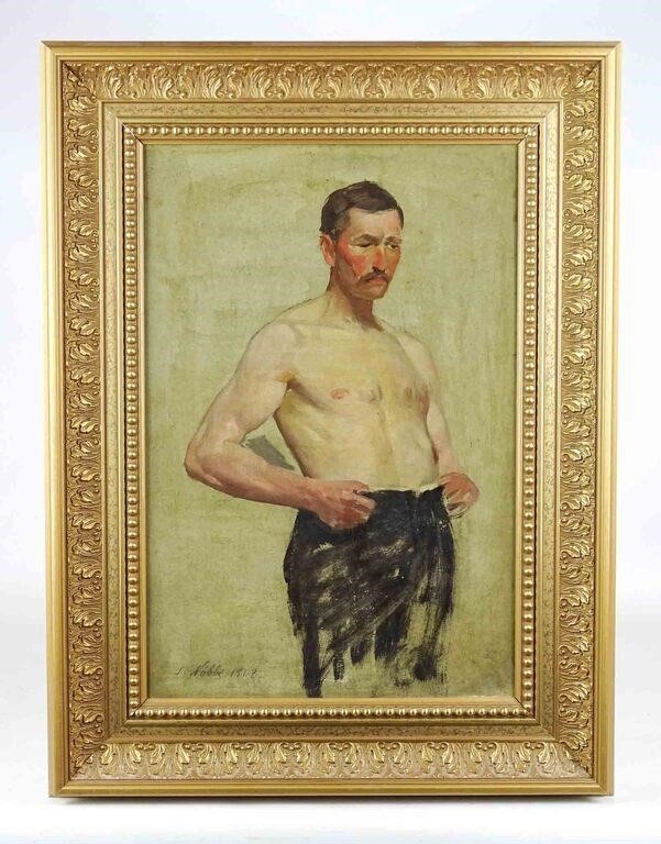 Artwork by Jacob Nöbbe, Jacob Nobbe (Denmark 1850-1919), Made of oil on board