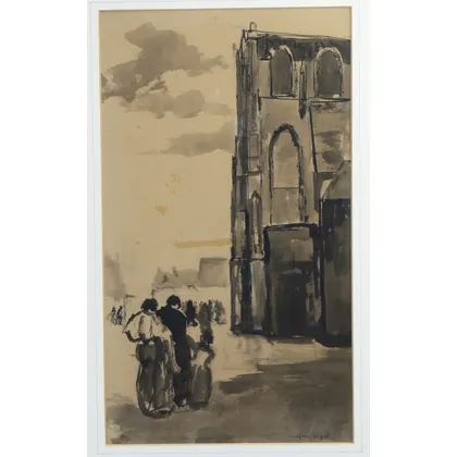 Kerkgang by Johannes Gerardus den Hengst