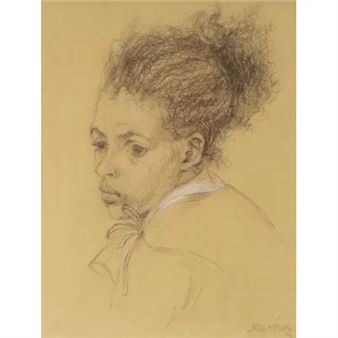 Portret van een meisje - Albert Blitz