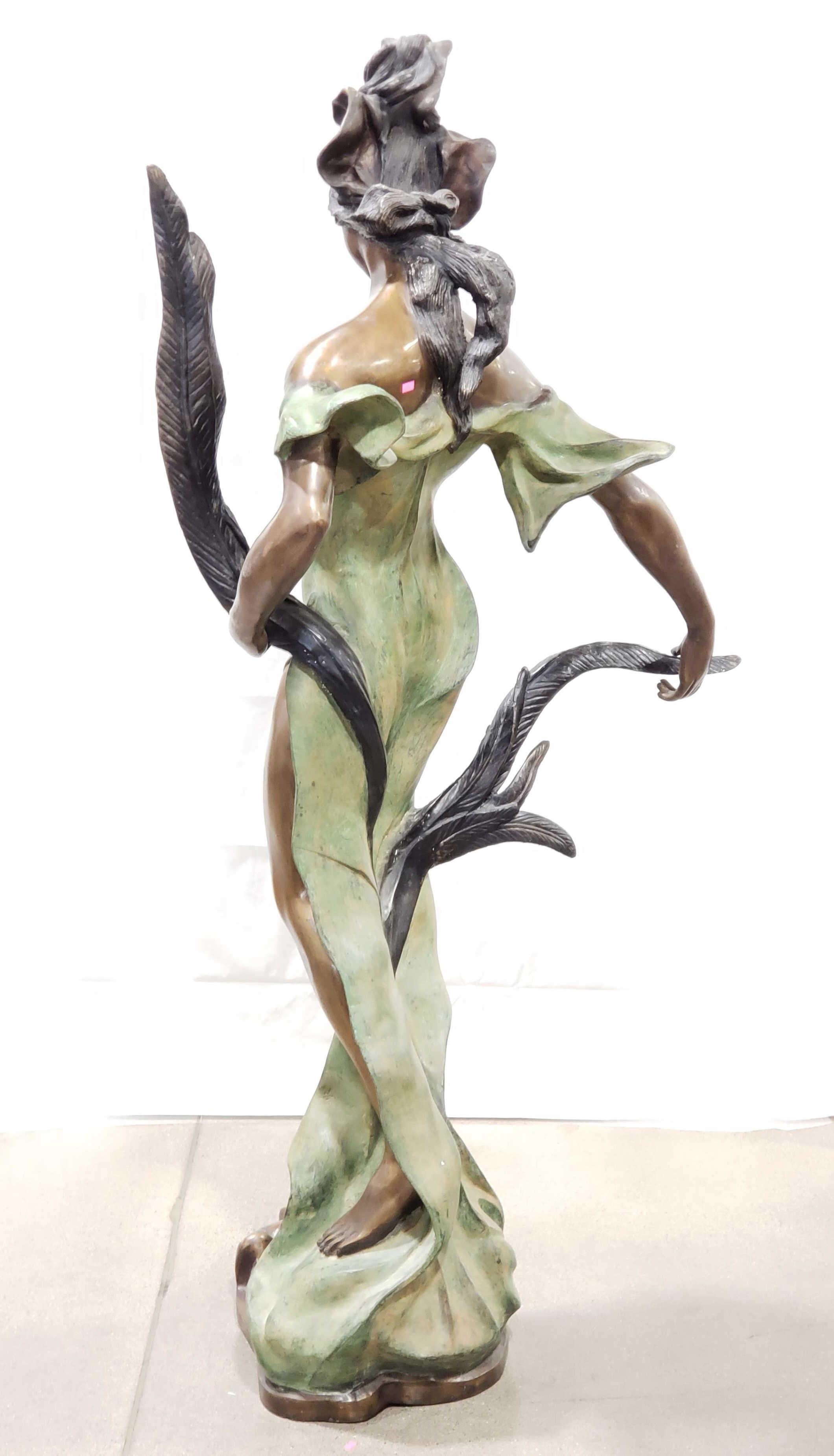 Pierre Roche | Pierre Roche Art Nouveau Water Nymph Bronze Statue ...