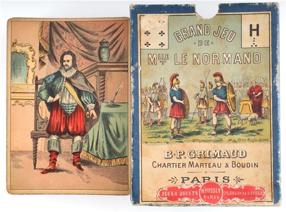 N°200 - Cartes à Jouer (Bleu Dauphin) - Coffrets et boîtes - GRIMAUD PARIS - Papier - Carton