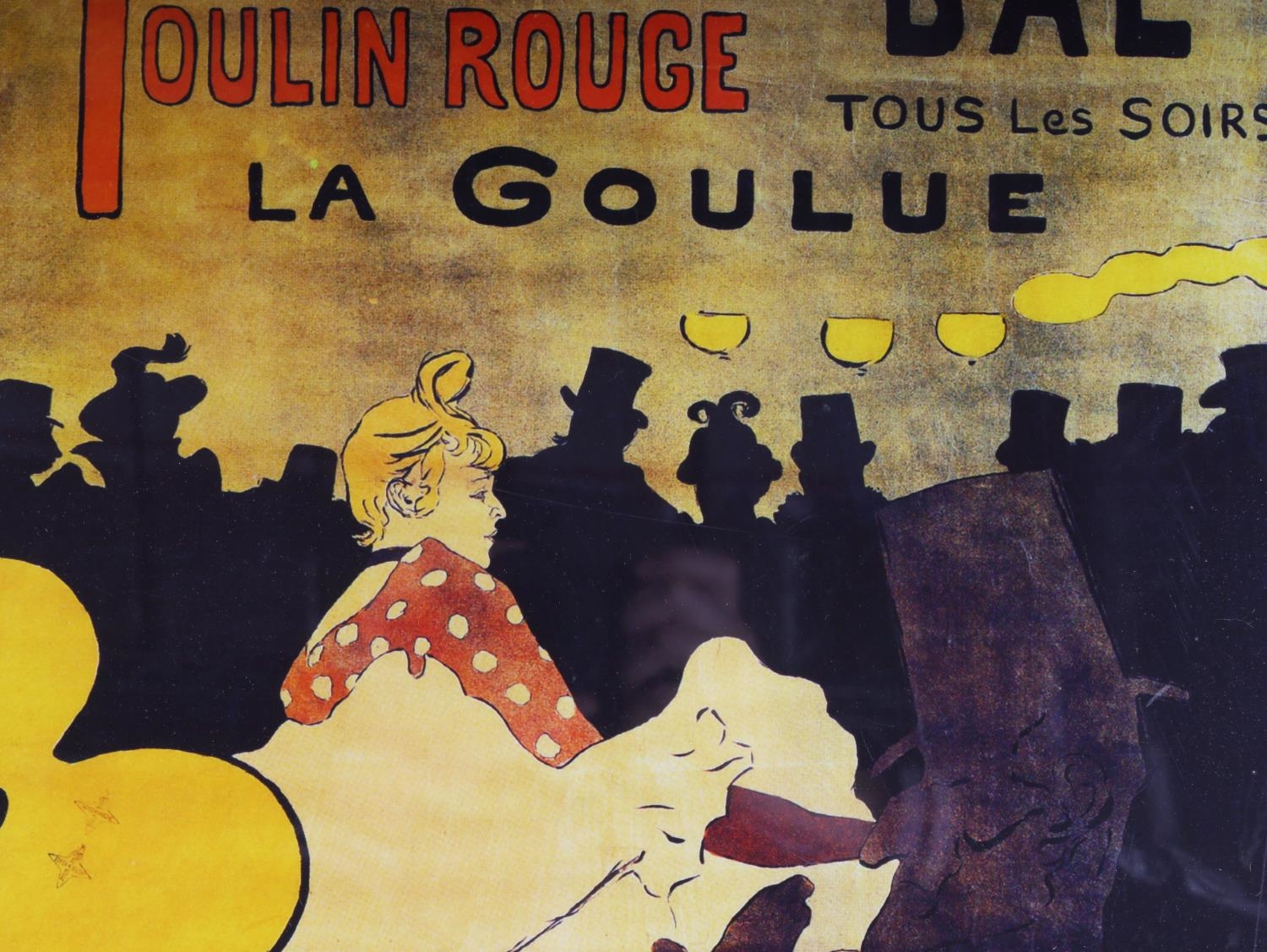Artwork by Henri de Toulouse-Lautrec, MOULIN ROUGE LA GOULUE LAUTREC LE LITHOGRAPH, Made of Lithograph