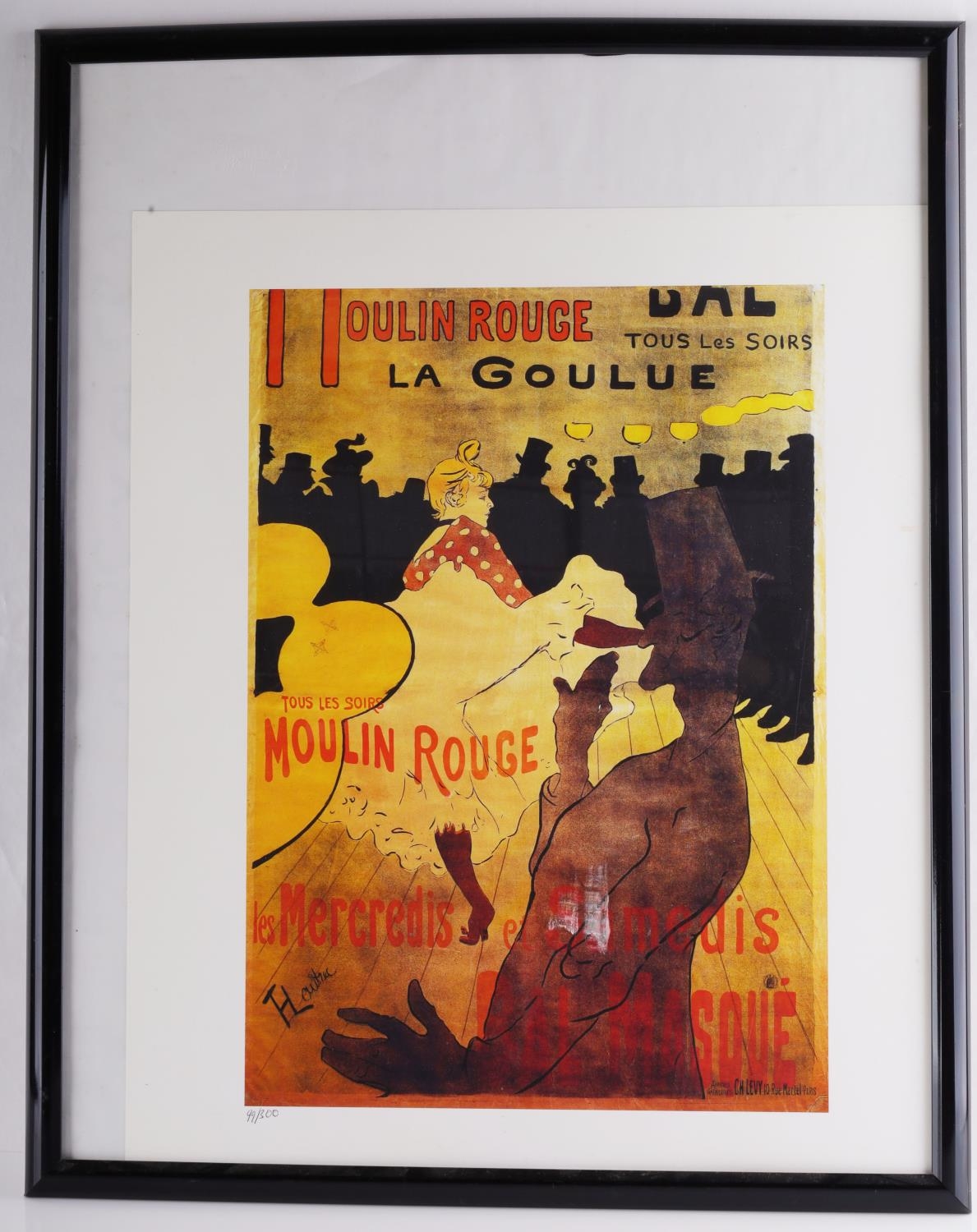 Artwork by Henri de Toulouse-Lautrec, MOULIN ROUGE LA GOULUE LAUTREC LE LITHOGRAPH, Made of Lithograph