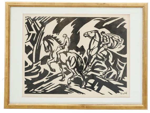 Zwei Reiter by Ludwig von Hofmann, um 1920