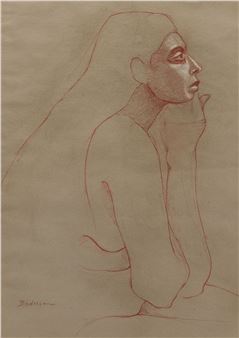 Robert Broderson, Profile of Woman in Contemplation - Robert Brodersen