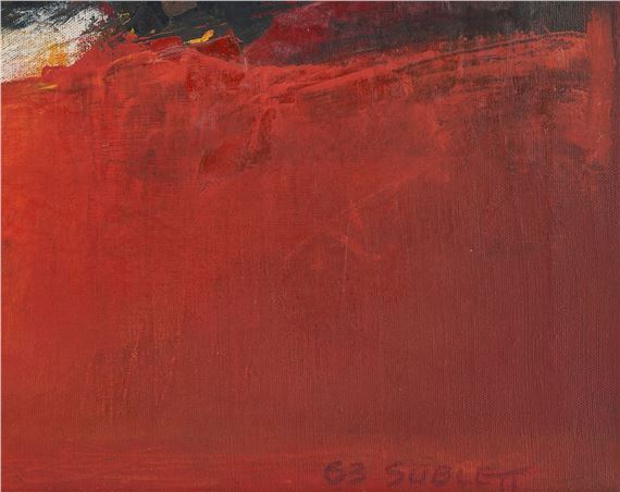 Carl Sublett | Carl Sublett O/C Abstract Painting, Composition Sunset ...