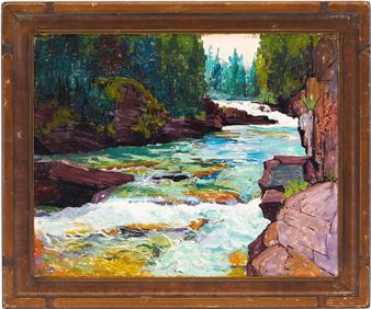 Wilma Lucile Van Slyck Western Landscape, Glacier National Park - Wilma Lucile van Slyck