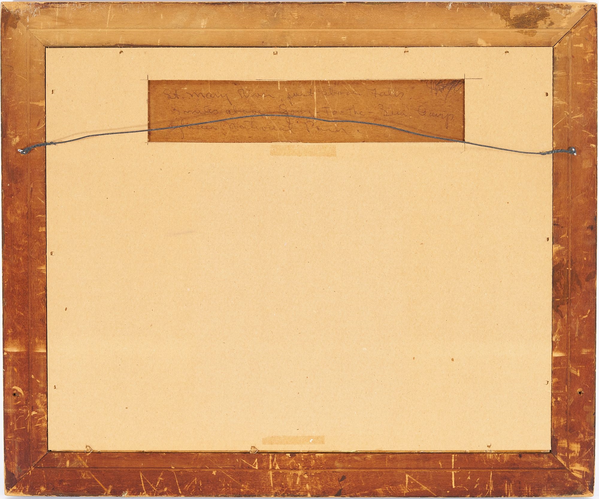 Artwork by Wilma Lucile van Slyck, Wilma Lucile Van Slyck Western Landscape, Glacier National Park, Made of oil on panel painting