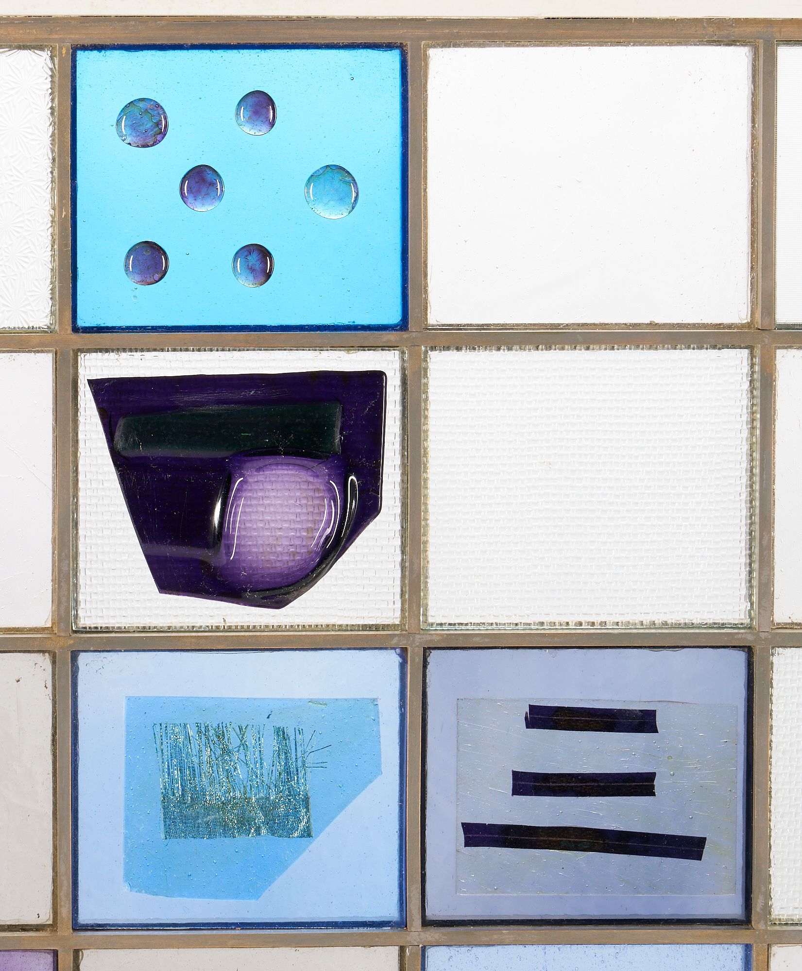 Artwork by Dorothy Sturm, Dorothy Sturm Large Glass Assemblage, c. 1960, Made of glass, fabric and other