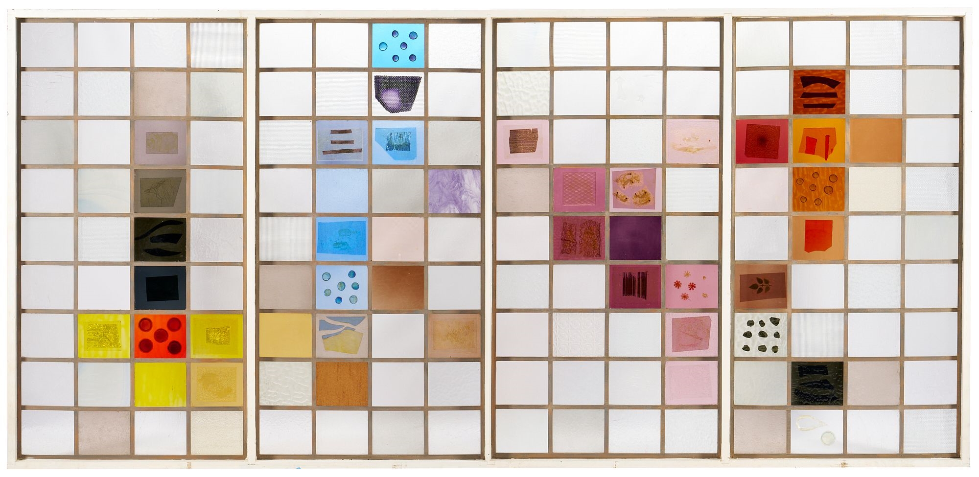 Artwork by Dorothy Sturm, Dorothy Sturm Large Glass Assemblage, c. 1960, Made of glass, fabric and other