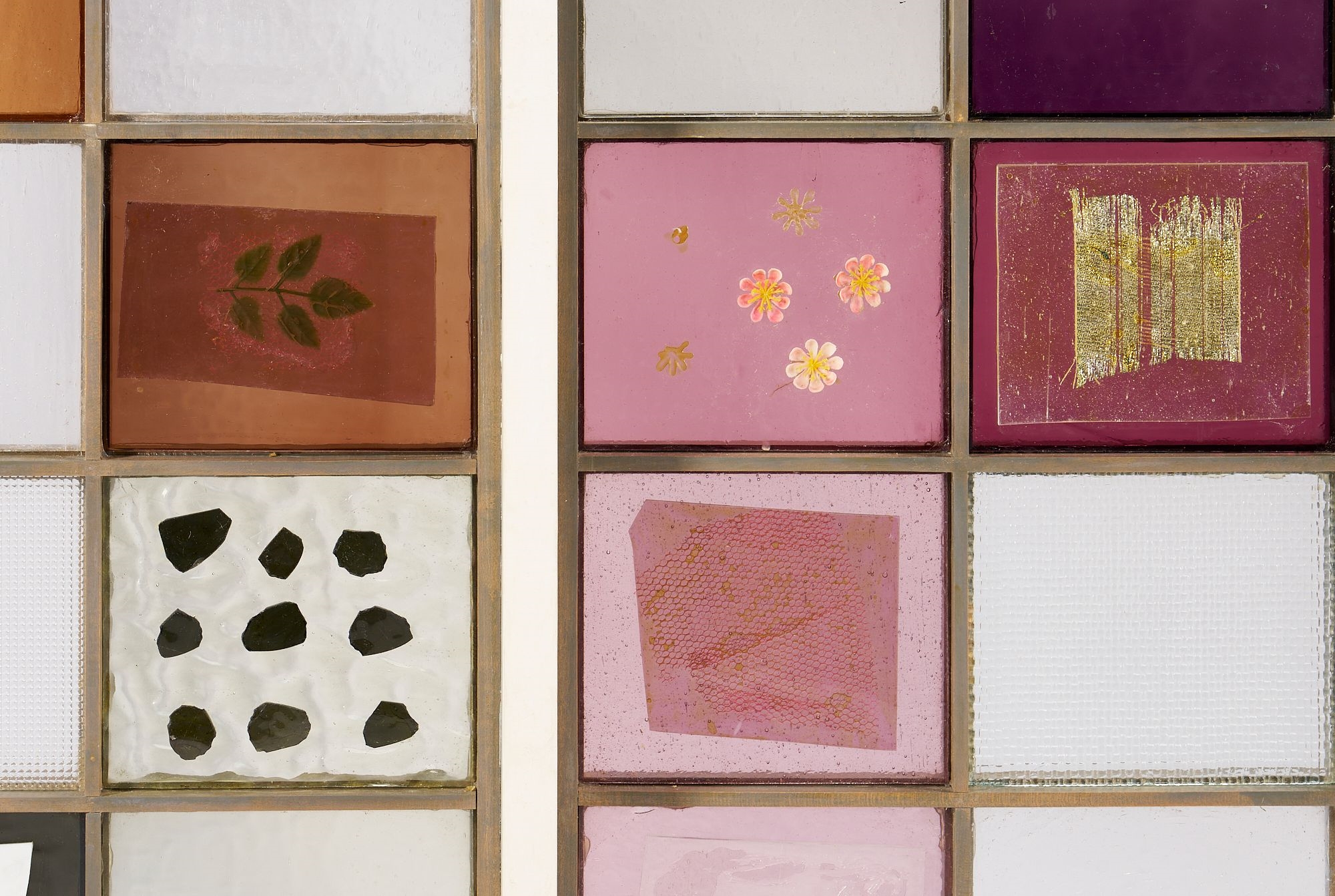 Artwork by Dorothy Sturm, Dorothy Sturm Large Glass Assemblage, c. 1960, Made of glass, fabric and other