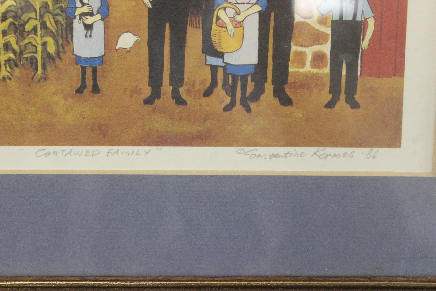 Constantine Kermes A Signed Print/Lithograph by Constantine Kermes