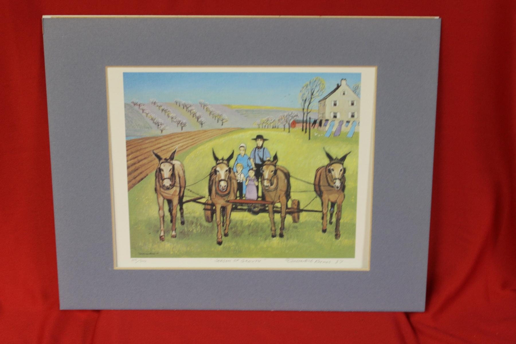 Constantine Kermes A Signed Print/Lithograph by Constantine Kermes