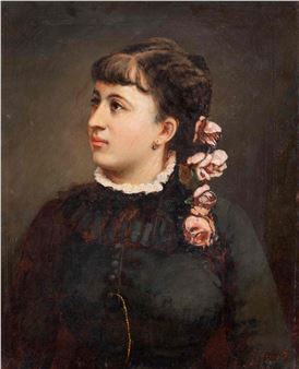 Lány rózsafonattal - Jeno Gyarfas