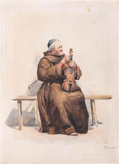 Szerzetes hegedűvel - Ida Konek