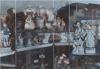 Oppstilling i grått og rosa - Roald Kyllingstad