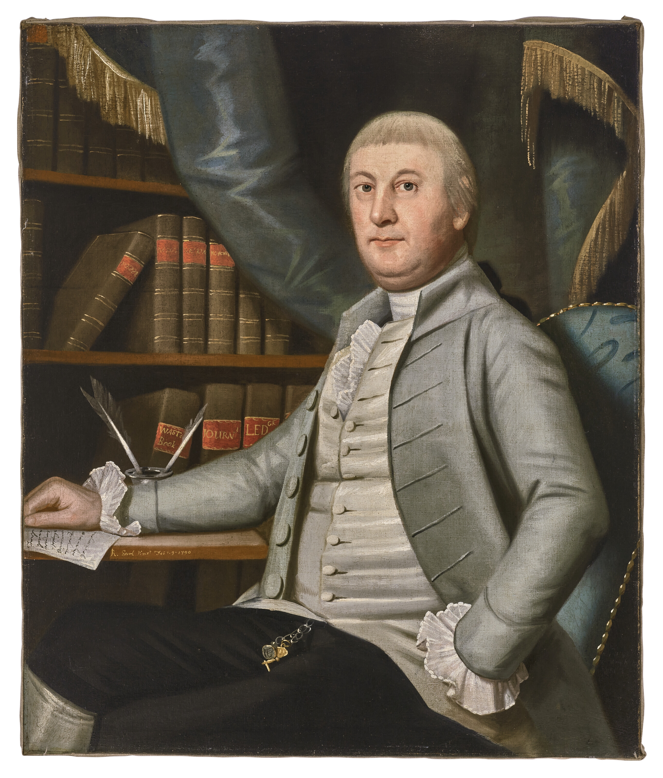 Artwork by Ralph Earl, THOMAS AND ANNA (DIBBLE) TUCKER, Made of oil on canvas