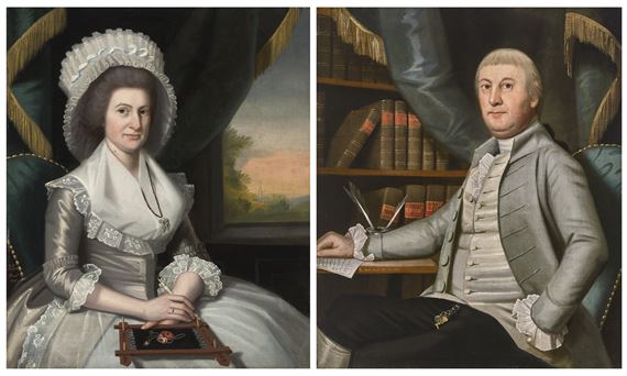 THOMAS AND ANNA (DIBBLE) TUCKER by Ralph Earl, executed in 1790