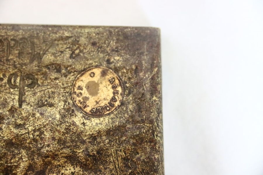 Artwork by Charles Paillet, Gilt patina bronze group featuring two dogs, Made of gilt patina bronze