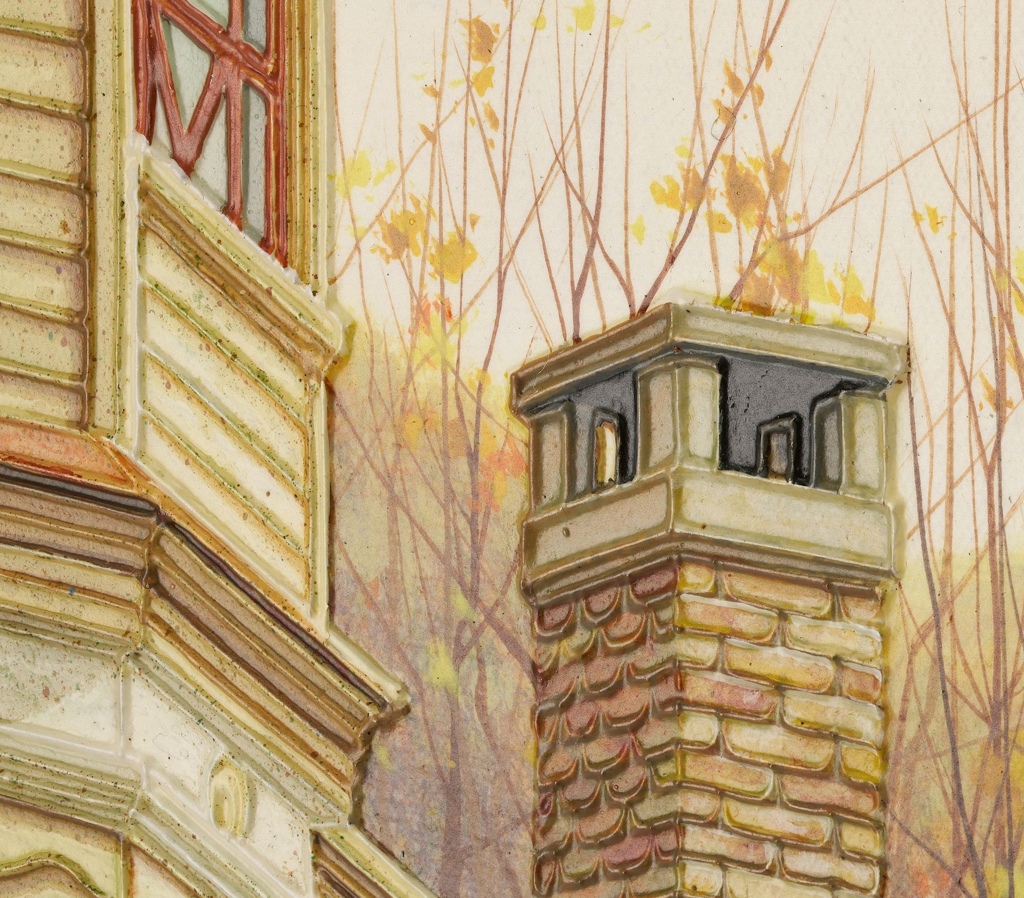 Artwork by Douglas K. Gifford, Douglas Gifford Oil Painting, Crawford's Notch Train Station, New Hampshire, Made of acrylic on canvas painting