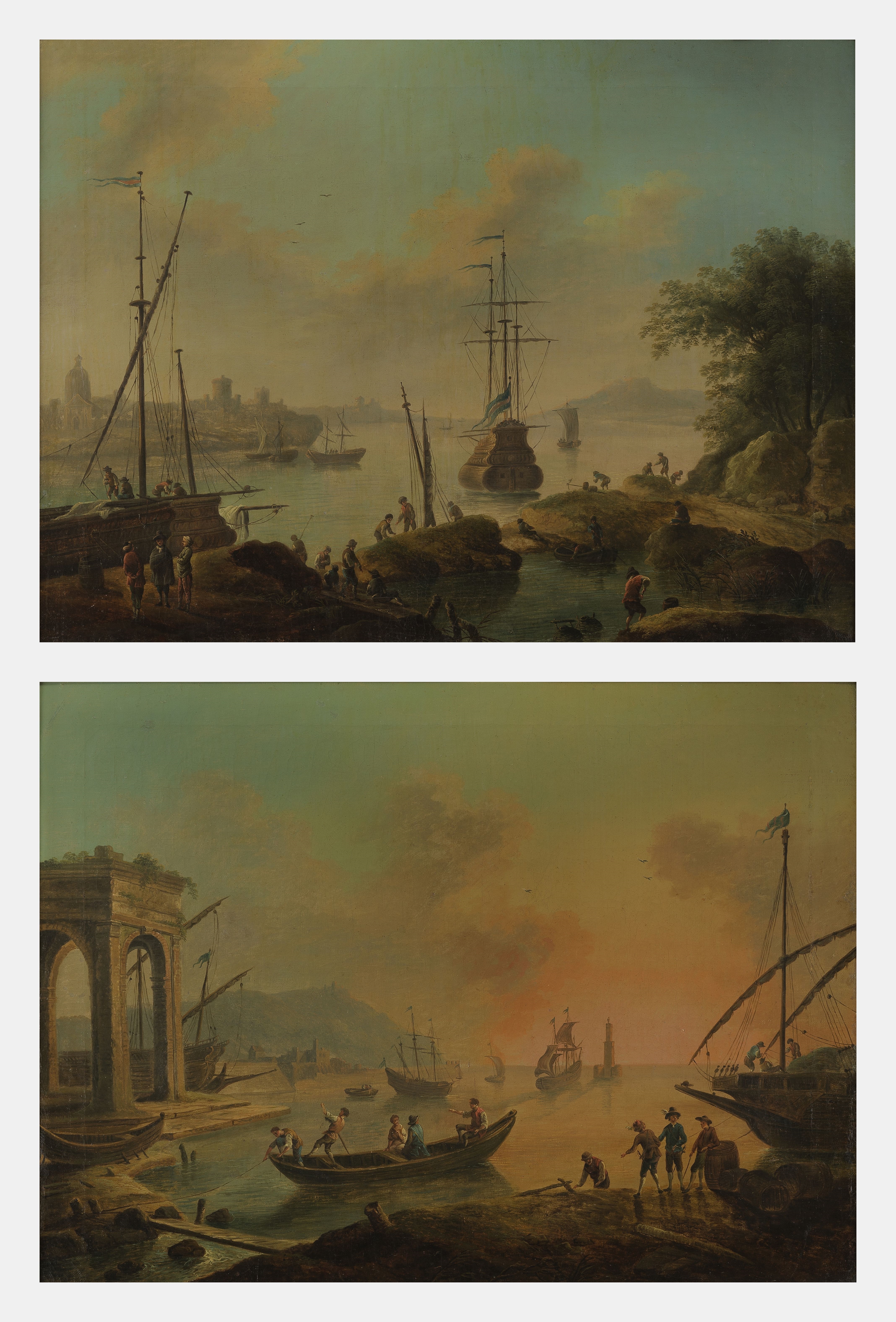 Artwork by Horace Vernet, Scènes de port, Made of oil on canvas (2)