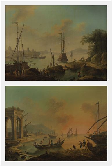 Scènes de port by Horace Vernet